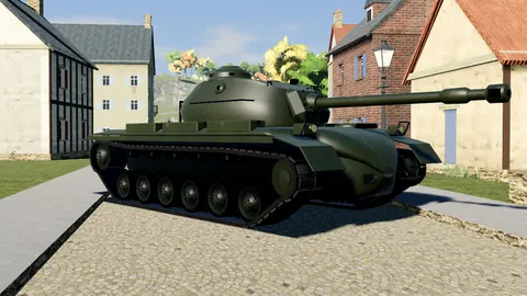 The M48 Patton in the game, in Olive Drab
