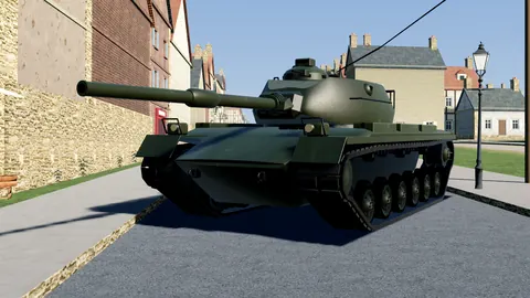 The M60A1 in the game, in Olive Drab